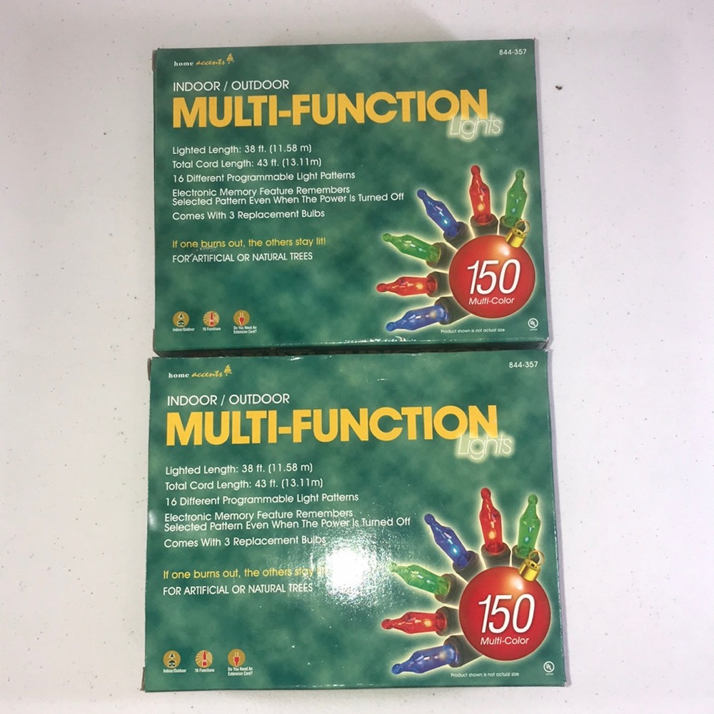 New, Multi-Function, Multi-Color lights, Bundle Of 2 Box’s, 300 Total lights